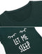 katoenen nachthemd voor dames, bedrukt, korte mouwen, ronde hals, slaap-T-shirt, nachtkleding, M