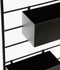 Mica Decorations Dani - Plantenrek - 3 verplaatsbare bakken - Zwart - L54 x B20 x H160 cm