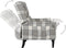 vidaXL Fauteuil stof grijs