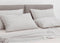 Zohome Kussensloop Lino - Kussenhoes van 40x80 cm - 1 stuk - 100% Katoen - Grijs