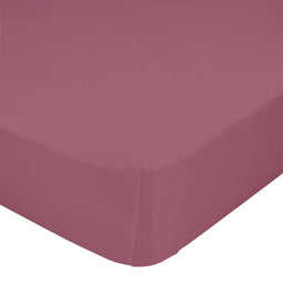 Verstelbaar onderlaken HappyFriday BASIC Magenta 140 x 200 x 32 cm