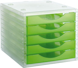 Modulaire archiefkast Archivo 2000 ArchivoTec Serie 4000 5 lades Din A4 Lichtgroen 34 x 27 x 26 cm