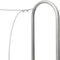 vidaXL - Haardhoutrek - met - regenhoes - 300x25x150 - cm - gegalvaniseerd - staal