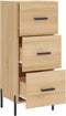 vidaXL - Dressoir - 34,5x34x90 - cm - bewerkt - hout - sonoma - eiken