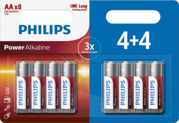 Philips LR6P8BP/10 - AA Alkaline Batterijen - Voordeelverpakking 8 stuks