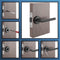 Nevana - Deurklink - Complete set - RVS - Mat zwart (1 paar)