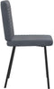 vidaXL - Eetkamerstoelen - 2 - st - fluweel - donkergrijs