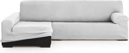 Hoes voor chaise longue met lange armleuning links Eysa ULISES Parelgrijs 170 x 110 x 310 cm