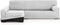 Hoes voor chaise longue met lange armleuning links Eysa ULISES Parelgrijs 170 x 110 x 310 cm