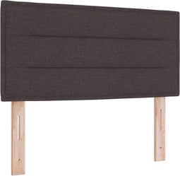 vidaXL - Hoofdbord - met - lijnenontwerp - - - Donkerbruin - - - 90 - cm - - - Stof