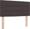 vidaXL - Hoofdbord - met - lijnenontwerp - - - Donkerbruin - - - 90 - cm - - - Stof