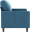 vidaXL - Tweezitsbank - 120 - cm - fluweel - blauw