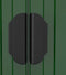 vidaXL - Tuinschuur - 192x689x223 - cm - gegalvaniseerd - staal - groen