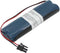 Noodverlichting batterij NiMH 4.8V 1100mAh L2x2 Mignon AA met 150 mm kabel & stekker vervangt Inotec 890021