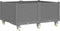 vidaXL - Plantenbak - met - wielen - 100x80x54 - cm - polypropeen - lichtgrijs