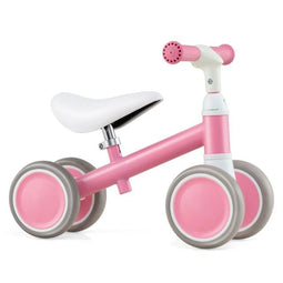 Coast Loopfiets 4 Wielen 51 × 25 × 38/41 cm – Roze – Verstelbare Baby Loopfiets voor Kinderen van 1