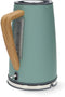 Nedis KAWK510EGN - Elektrische Waterkoker - 1,7L 2200W 360° Draaibaar - Roestvrijstaal Hout