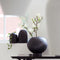 Light & Living Vaas Maguli - Zwart - Ø29cm - Modern