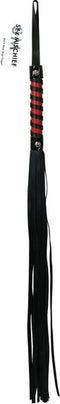 Sex and Mischief Red & Black Stripe Flogger - SM zweepje
