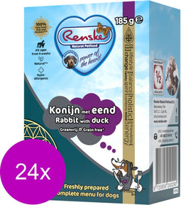 24x Renske Vers Graanvrij Konijn met Eend 185 gr