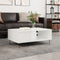 vidaXL - Salontafel - 90x60x35 - cm - bewerkt - hout - hoogglans - wit