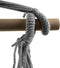 Hangstoel - grijs - Nu met 2 gratis kussens! - Geschikt voor binnen & buiten - Hang stoel - hangmat - 130 x 100 x 90 cm - Max 150KG