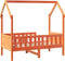 vidaXL - Bedhuis - wasbruin - massief - grenenhout - 80x160 - cm