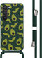 iMoshion Hoesje Geschikt voor Samsung Galaxy S23 Hoesje Met Koord - iMoshion Siliconen design hoesje met koord - Groen / Avocado Green