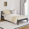 vidaXL - Bedframe - massief - grenenhout - grijs - 90x200 - cm