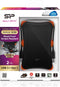 Silicon Power Armor A30 - Externe harde schijf - 2 TB - Stootvast zwart