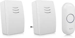 Byron DBY-21134 - Draadloze deurbelset - 36 melodieën - Wit