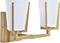 Muurlamp DKD Home Decor Kristal Gouden Metaal Polyester Wit (30 x 18 x 23 cm)