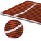vidaXL - Luifel - automatisch - met - LED - windsensor - 500x300 - cm - oranje - bruin