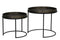 Light & Living COPAN Bijzettafel Set van twee Ø50x44,5+Ø60x54,5 cm tin look