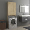 vidaXL - Wasmachinekast - 64x25,5x190 - cm - sonoma - eikenkleurig