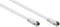 Mercodan RG59 - Coaxkabel - 2.5m - Wit