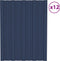 vidaXL - Dakpanelen - 12 - st - 60x45 - cm - gegalvaniseerd - staal - antracietkleurig