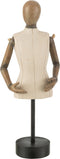 J-Line decoratie Buste - polyresin - beige/bruin - small