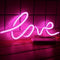 Retro Neon Verlichting - Love - Roze