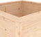 vidaXL - Plantenbak - 82,5x82,5x78 - cm - massief - grenenhout