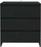 vidaXL Dressoir - 3 lades - 70x41x75 cm - zwart