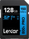Lexar High-Performance 800xPRO - SDXC UHS-I - 128 GB Klasse 10 UHS-I Class 3 (U3) V30 150 MB/s - Zwart