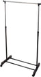 Storage solutions Kledingrek met wielen enkele stang 80x42x(90-165) cm