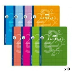 Notitieboekje Lamela Multicolour Quarto (10 Stuks)