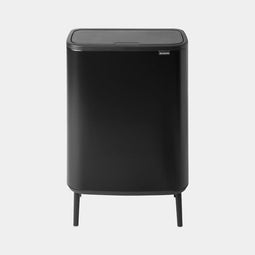 Brabantia Bo Touch Bin Hi Prullenbak - 2 x 30 liter - Afvalscheiding - Matt Black (2 stuks)