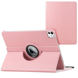 imoshion Tablet Hoes - Geschikt voor iPad Pro 11 (2020) / Pro 11 (2018) / Air 5 (2022) / Air 4 (2020) / Air 11 inch (2025) M3 / Air 11 inch (2024) M2 - 360° Draaibare Bookcase - Roze