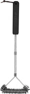 Cozze® Stalen borstel - Grillreiniging - Roestvrij staal 30x6x40 cm - Zilver