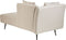 RIOM - Chaise longue - Beige - Linkszijdig - Polyester