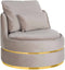 Richmond Interiors Fauteuil Kylie khaki velvet / gold (Quartz Khaki 903)