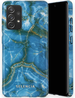 Selencia Hoesje Geschikt voor Samsung Galaxy A52 (4G) / A52s / A52 (5G) Hoesje - Selencia Maya Fashion Backcover - blauw